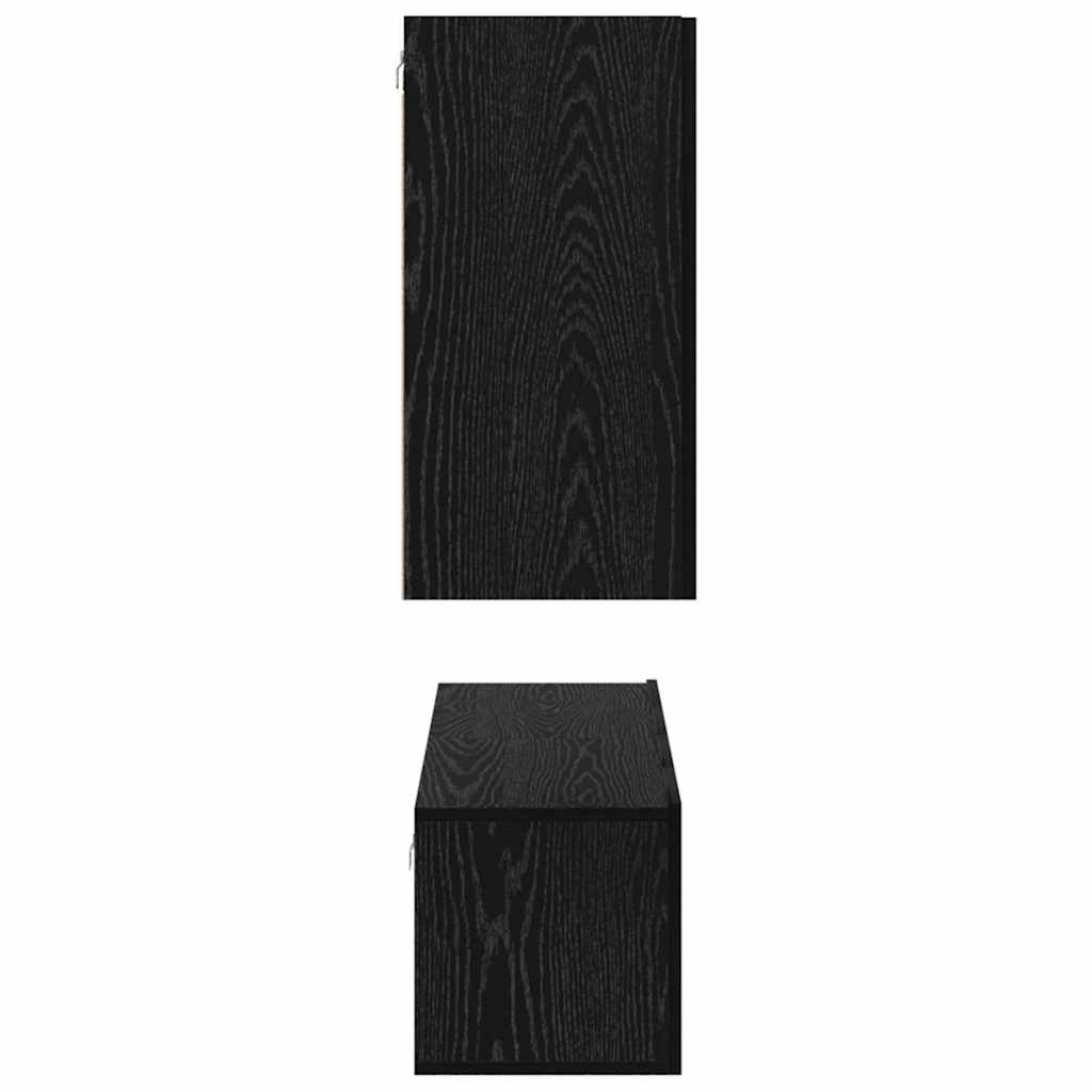 TV-Möbel-Set 4 pcs Schwarze Eiche Mittel 30,5 x 30 x 60 cm