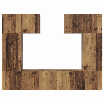 TV-Möbel-Set 6 pcs Altholz 80 x 30 x 30 cm Holzwerkstoff