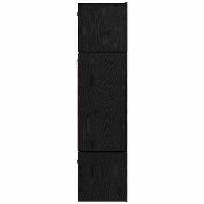 TV-Möbel-Set 6 pcs Schwarze Eiche 80 x 30 x 30 cm Holzwerkstoff