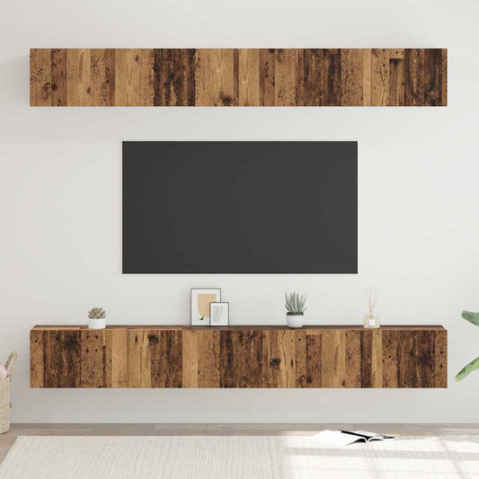 TV-Möbel-Set 6 pcs Altholz 80 x 30 x 30 cm Holzwerkstoff