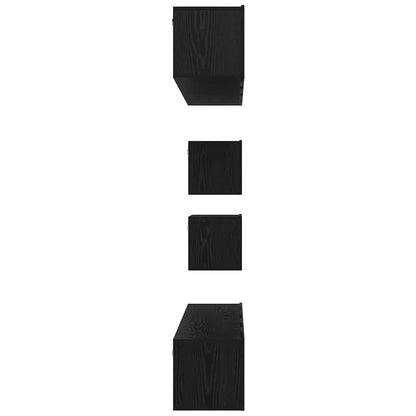 TV-Möbel-Set 6 pcs Schwarze Eiche 80 x 30 x 30 cm Holzwerkstoff
