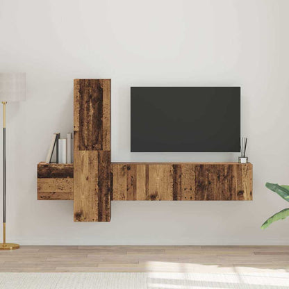 TV-Möbel-Set 5 pcs Altholz 181 x 30 x 120 cm Holzwerkstoff