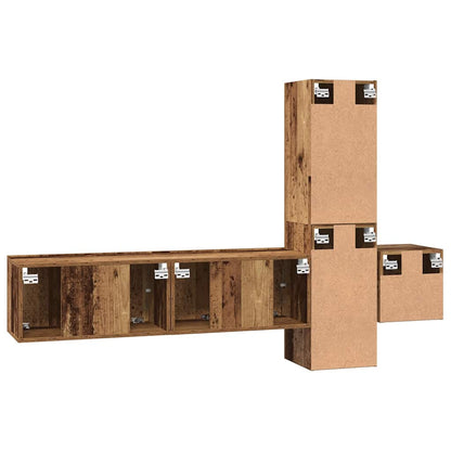 TV-Möbel-Set 5 pcs Altholz 181 x 30 x 120 cm Holzwerkstoff
