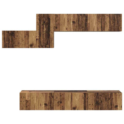 TV-Möbel-Set 7 pcs Altholz 60 x 30 x 30 cm Holzwerkstoff