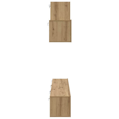 TV-Möbel-Set 7 pcs Eiche handwerklich 60 x 30 x 30 cm