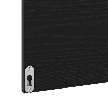 Badezimmermöbel Set Wandmontiert 3 pcs Schwarz Eichen-Optik