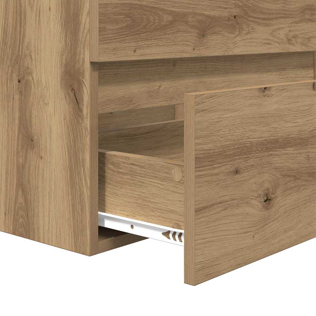 Badezimmermöbel Set 3 pcs Artisan-Eiche 60 x 38.5 x 45 cm