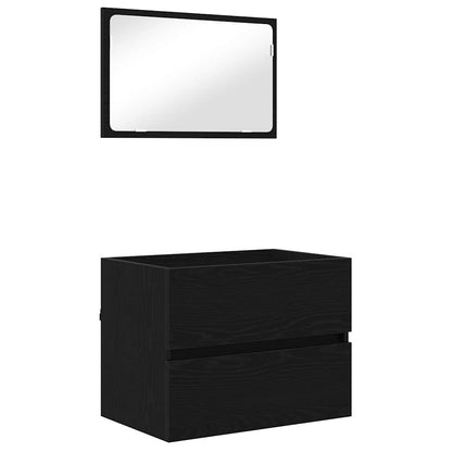 Badezimmermöbel Set 3 pcs Artisan-Eiche 60 x 38.5 x 45 cm