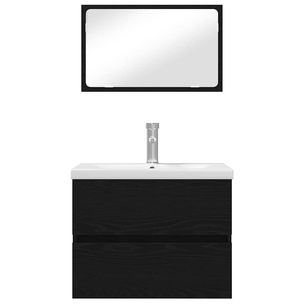 Badezimmermöbel Set 3 pcs Artisan-Eiche 60 x 38.5 x 45 cm