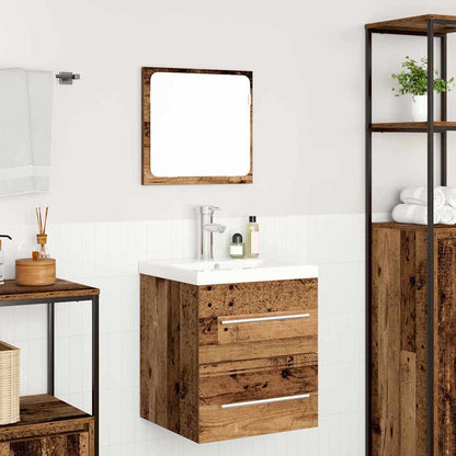 Badezimmermöbel Set mit Schubladen 2 pcs Altholz Holzwerkstoff