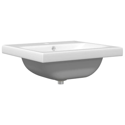 Badezimmermöbel Set 2 pcs Schwarz Eichen-Optik Holzwerkstoff