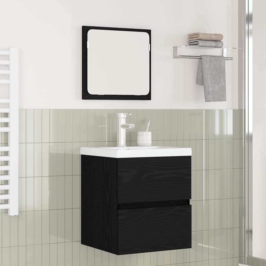 Badezimmermöbel Set 3 pcs Artisan Eiche und Weiß Holzwerkstoff