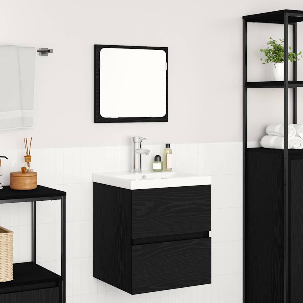 Badezimmermöbel Set 3 pcs Artisan Eiche und Weiß Holzwerkstoff