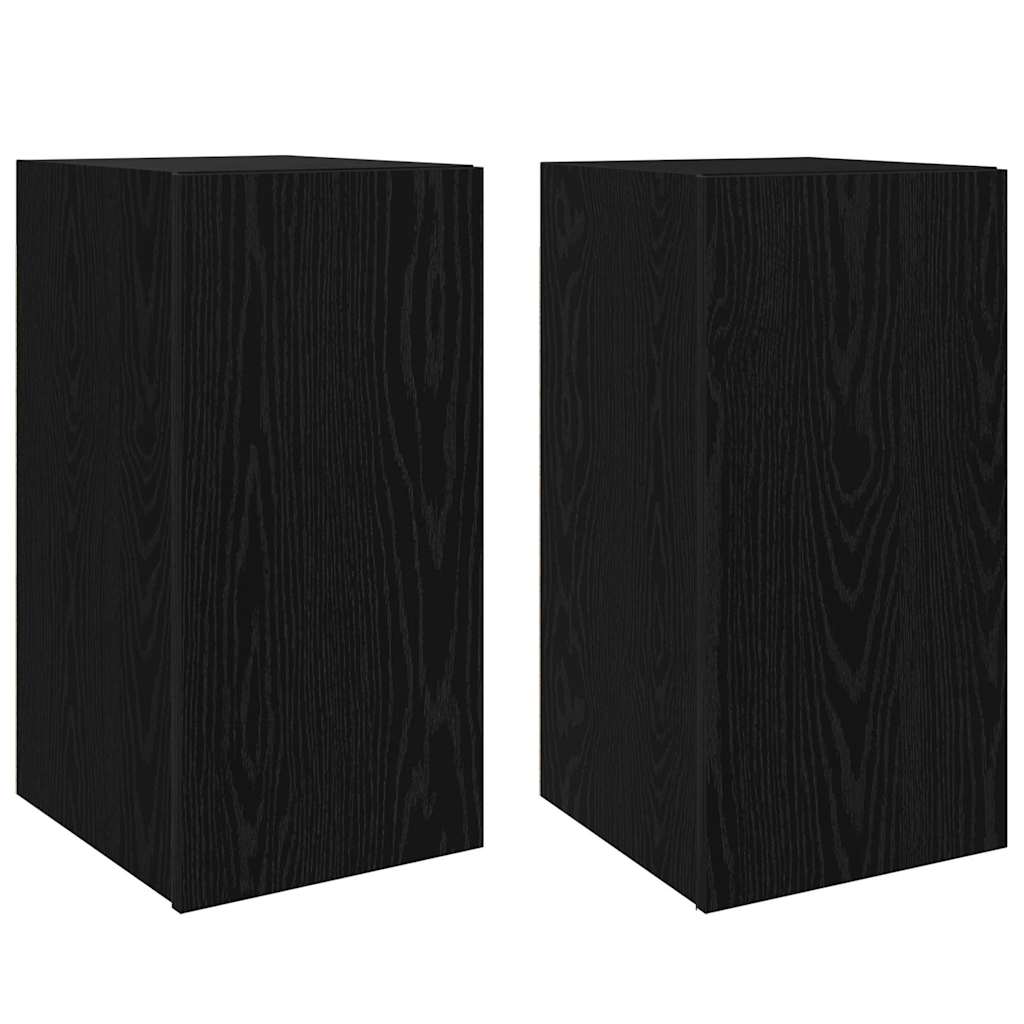 TV-Cabinet-Set 4 pcs Schwarze Eiche 30,5 x 30 x 60 cm
