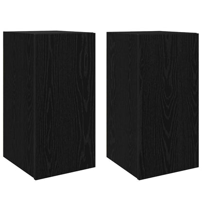 TV-Cabinet-Set 4 pcs Schwarze Eiche 30,5 x 30 x 60 cm
