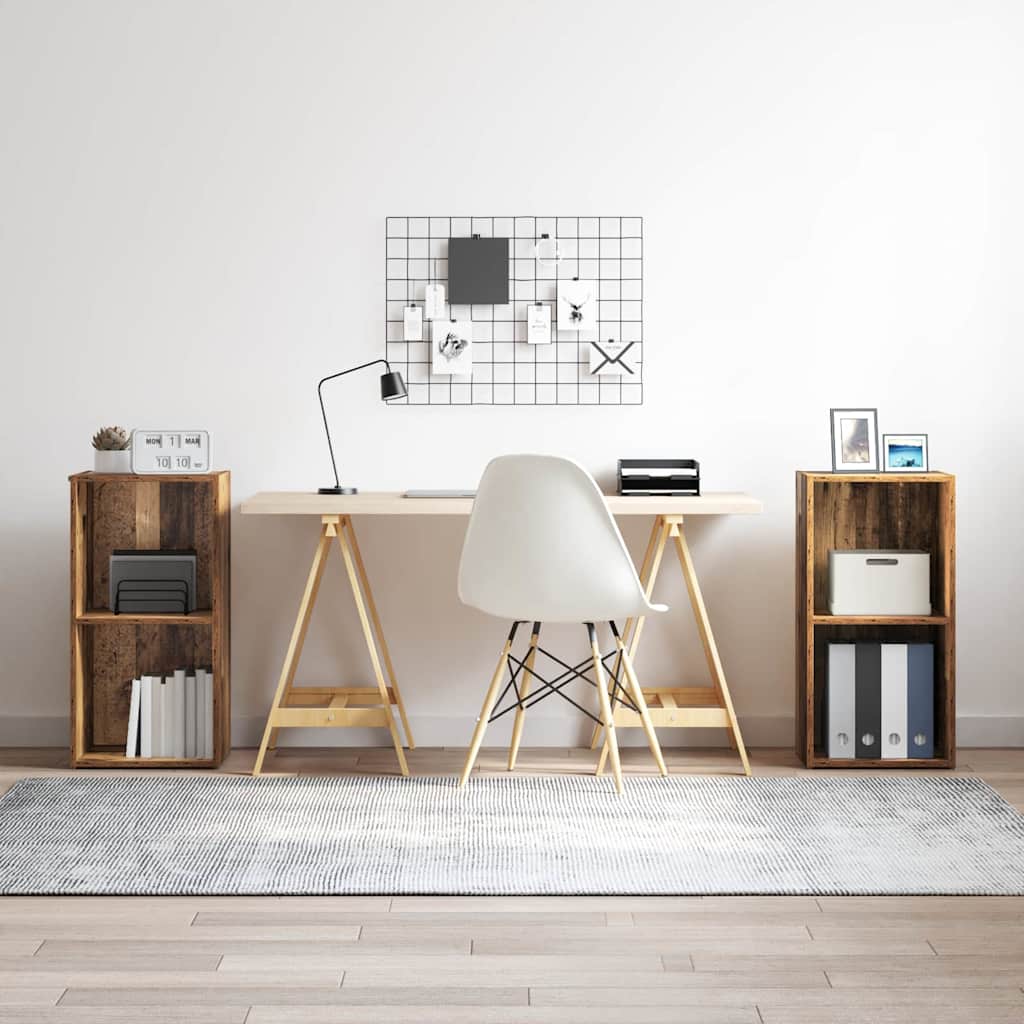 TV-Möbel-Set 2 pcs Altholz Holzwerkstoff