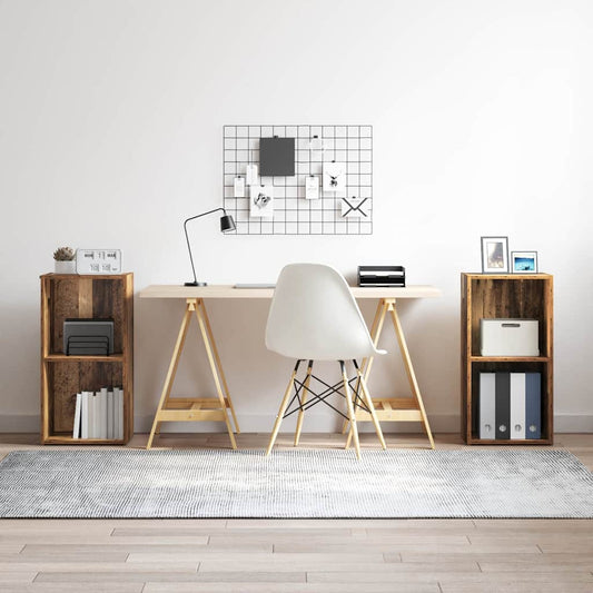 TV-Möbel-Set 2 pcs Altholz Holzwerkstoff