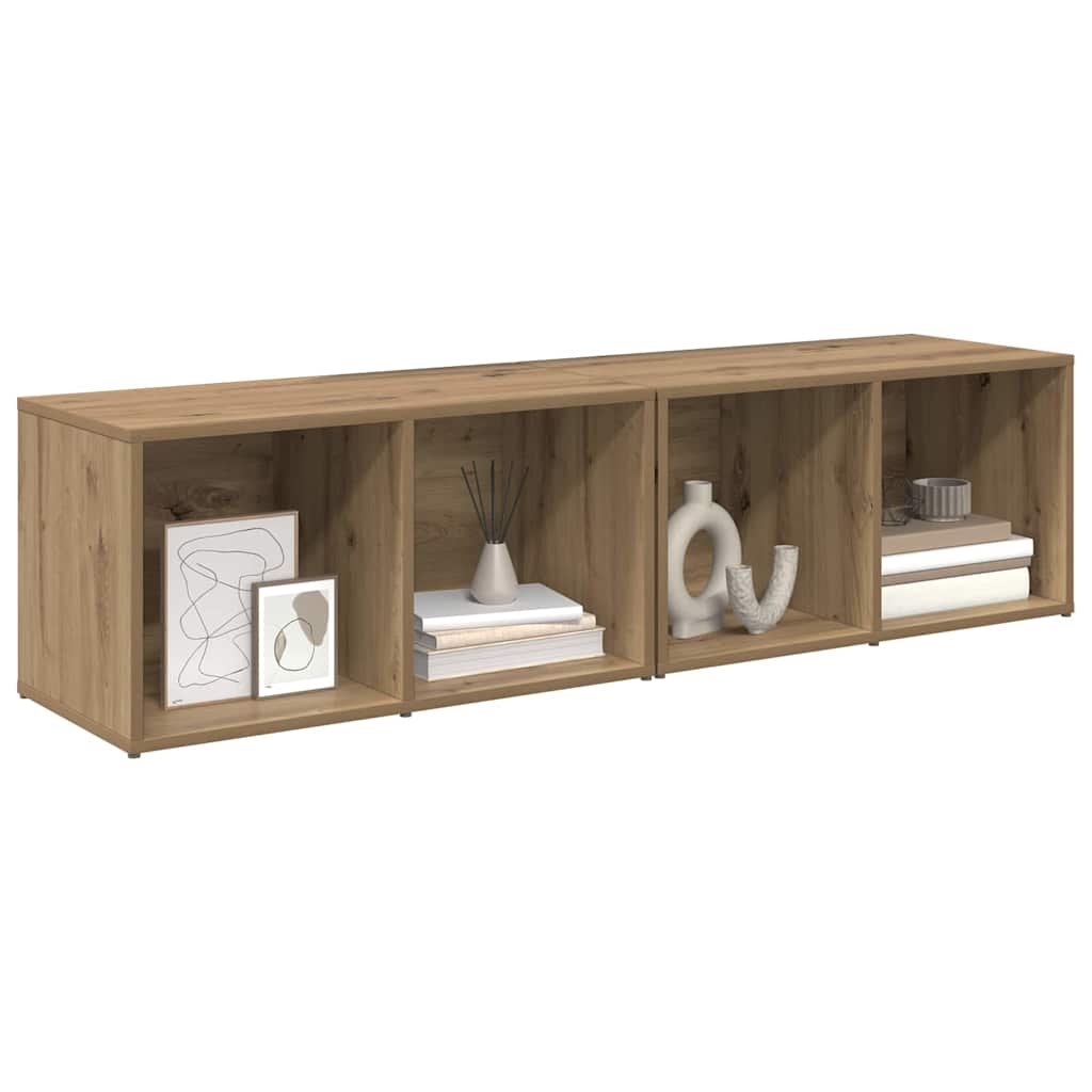 TV-Möbel-Set 2 pcs Artisan Eiche Holzwerkstoff