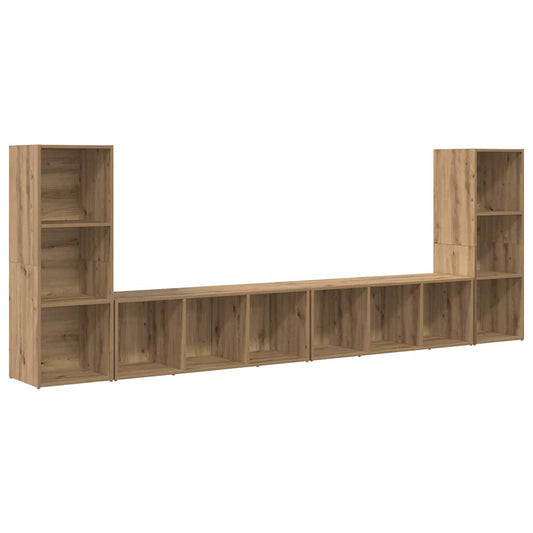 TV-Schränk 4 pcs Eiche handwerklich 37 x 35 x 107.5 cm