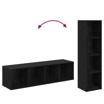 TV-Möbel-Set 2 pcs Schwarze Eiche 37 x 37 x 142,5 cm