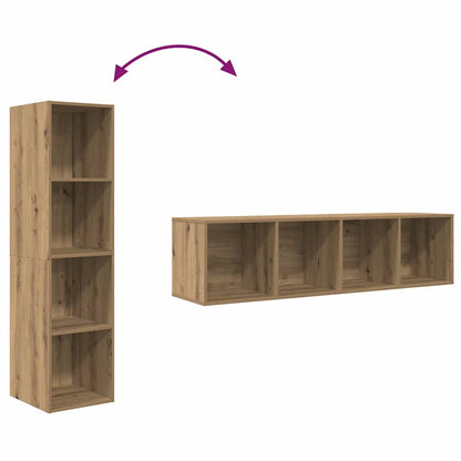 TV-Schränk 2 pcs Braun 37 x 37 x 142,5 cm Holzwerkstoff