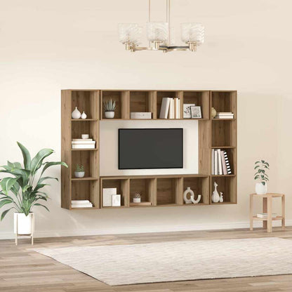 TV-Schränk 4 pcs Braun 37 x 37 x 142,5 cm Holzwerkstoff
