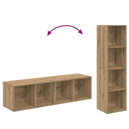 TV-Schränk 4 pcs Braun 37 x 37 x 142,5 cm Holzwerkstoff