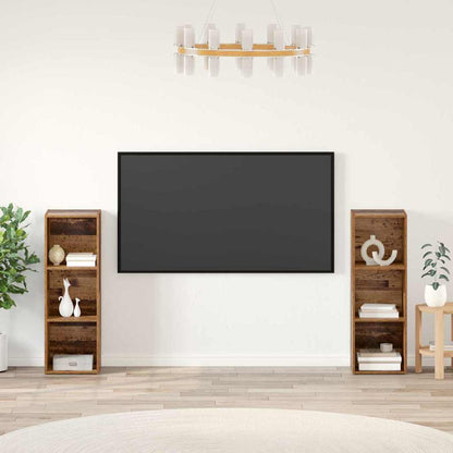 TV-Möbel-Set 2 pcs Altholz 107 x 35 x 37 cm Holzwerkstoff