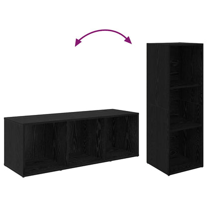 TV-Möbel-Set 2 pcs Schwarze Eiche 107 x 35 x 37 cm
