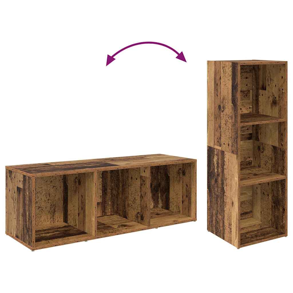 TV-Schränk 3 pcs Altholz 37 x 35 x 107.5 cm Ingenieuholz