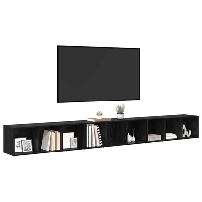 TV-Schränk 3 pcs Schwarze Eiche 37 x 35 x 107.5 cm Ingenieuholz