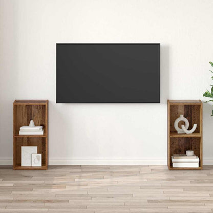 TV-Möbel-Set 2 pcs Altholz 72 x 35 x 36.5 cm Holzwerkstoff
