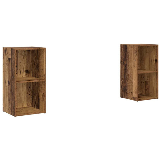 TV-Möbel-Set 2 pcs Altholz 72 x 35 x 36.5 cm Holzwerkstoff