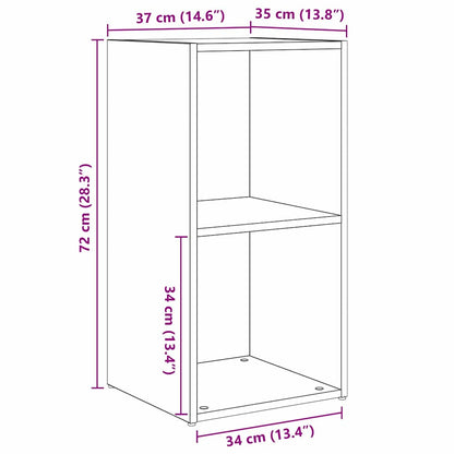 TV-Möbel-Set 2 pcs Eiche handwerklich 72 x 35 x 36.5 cm