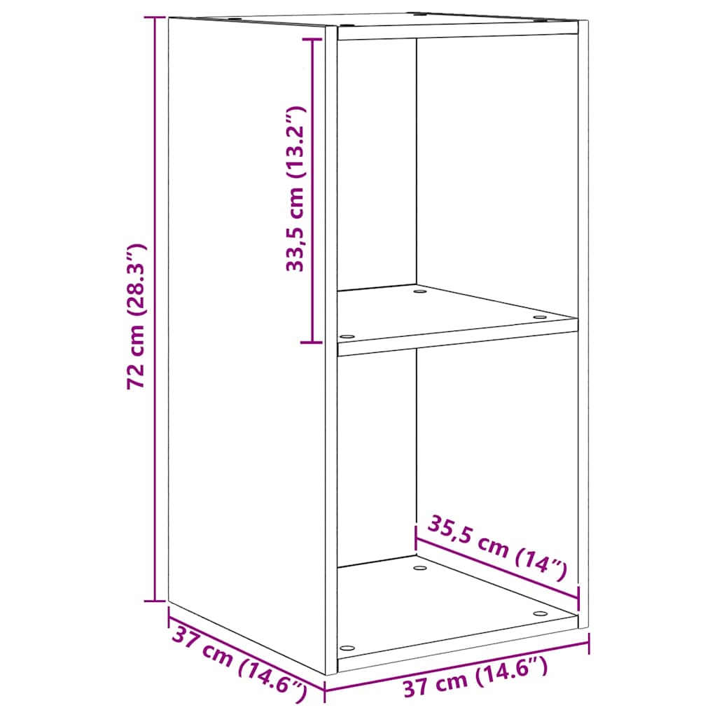 Wand TV Schrank 4 pcs Handwerklich gefertigter Eichenholz