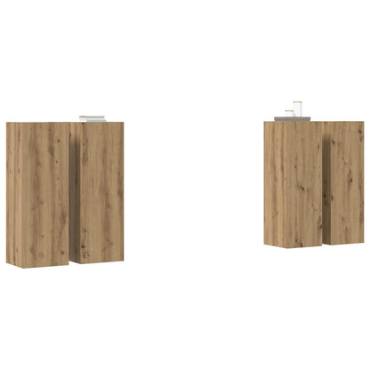 TV-Cabinet-Set 4 pcs Artisan-Eiche 30,5 x 30 x 90 cm
