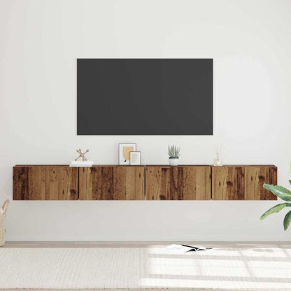 TV-Möbel-Set 4 pcs Altholz 60 x 30 x 30 cm Holzwerkstoff