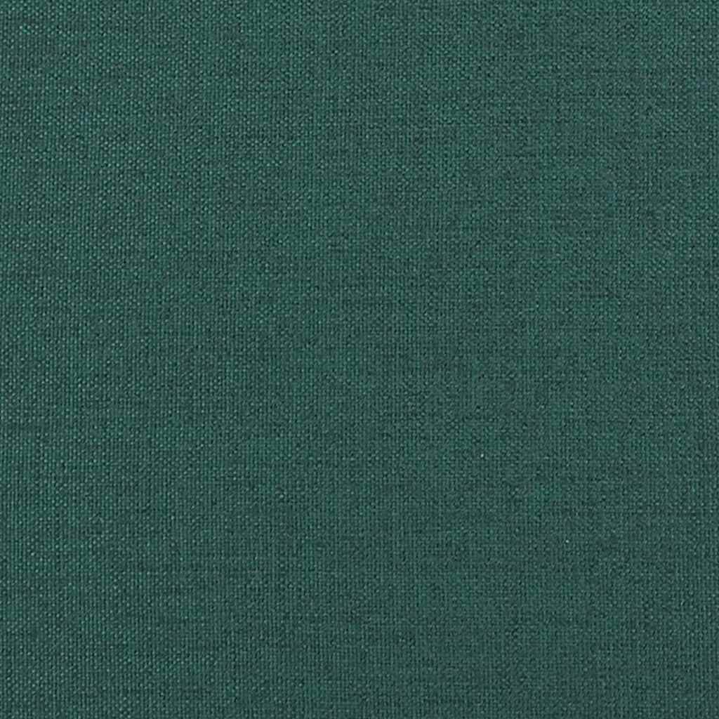 Eckbettgestell mit Kopfteil Dunkelgrün 90 cm x 200 cm Stoff