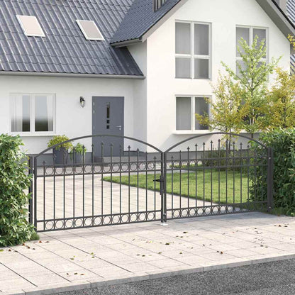 Zaun tor Sonstiges Grau 400 x 125 cm Stahl