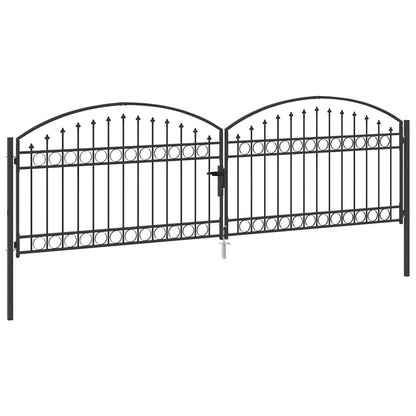 Zaun tor Sonstiges Grau 400 x 125 cm Stahl
