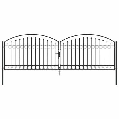 Zaun tor Sonstiges Grau 400 x 125 cm Stahl