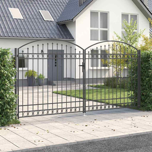 Zaun tor Sonstiges Grau 400 x 200 cm Stahl