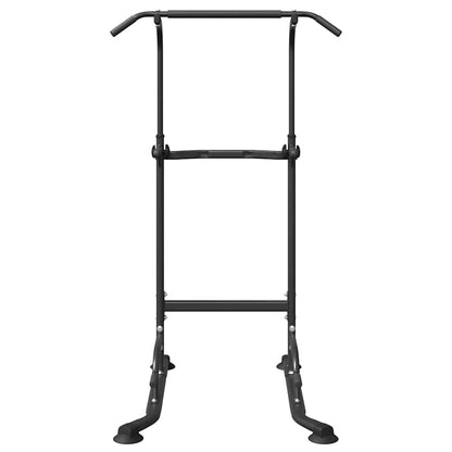 Power Turm Dip Station Schwarz 95 x 102 x (160-210) cm