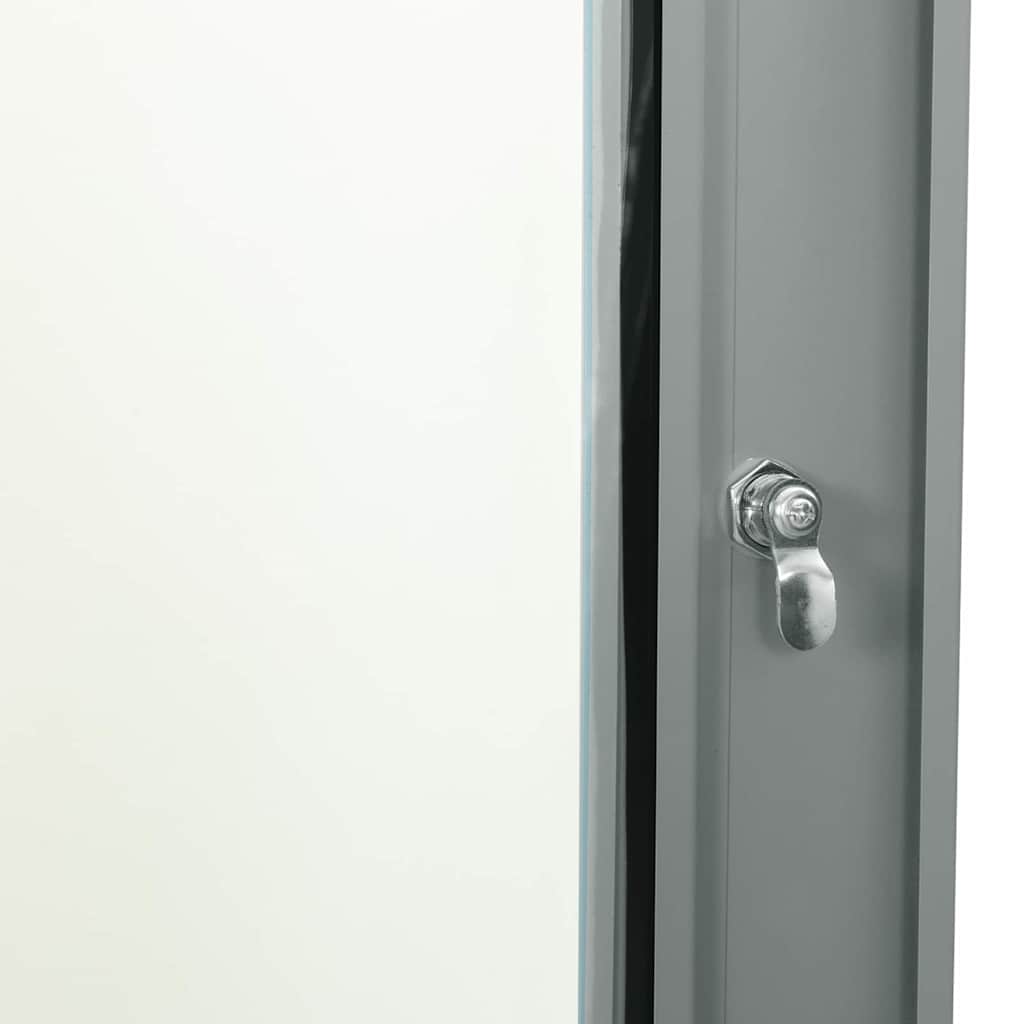 Netzwerkschrank mit Speicher Grau 60 x 35 x 28 cm Stahl
