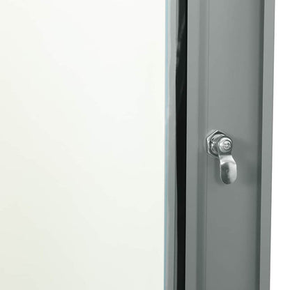 Netzwerkschrank mit Speicher Grau 60 x 35 x 28 cm Stahl