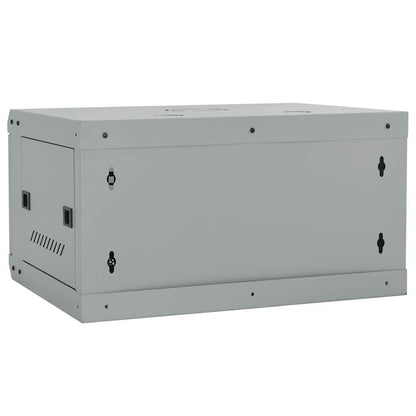 Netzwerkschrank mit Speicher Grau 60 x 45 x 35 cm Stahl