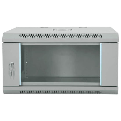 Netzwerkschrank mit Speicher Grau 60 x 45 x 35 cm Stahl