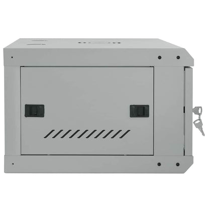 Netzwerkschrank mit Speicher Grau 60 x 45 x 35 cm Stahl