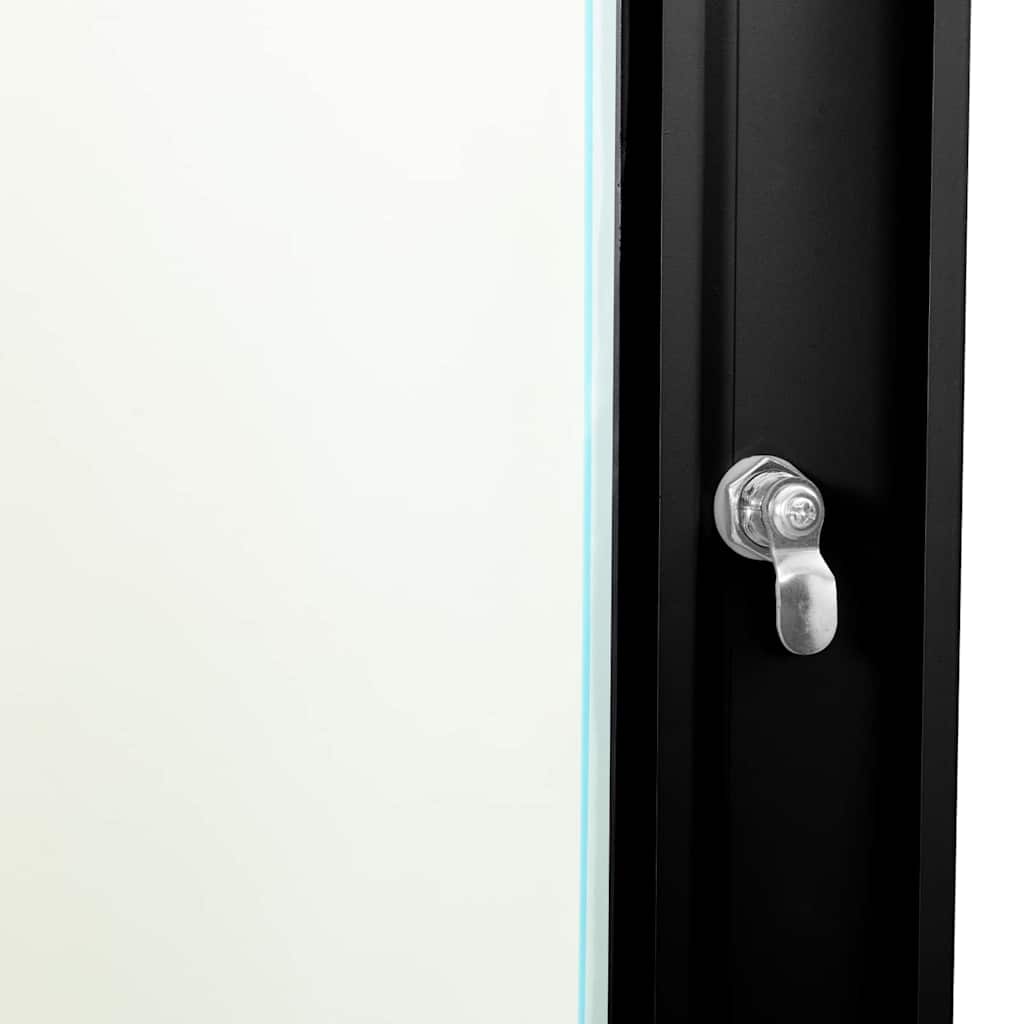 Netzwerkschrank mit Speicher Schwarz 60 x 60 x 35 cm Stahl