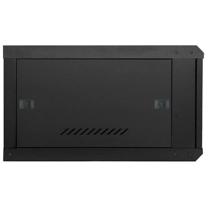 Netzwerkschrank mit Speicher Schwarz 60 x 60 x 35 cm Stahl